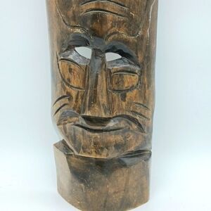 Vintage Tribal Mask Wall Art Wooden